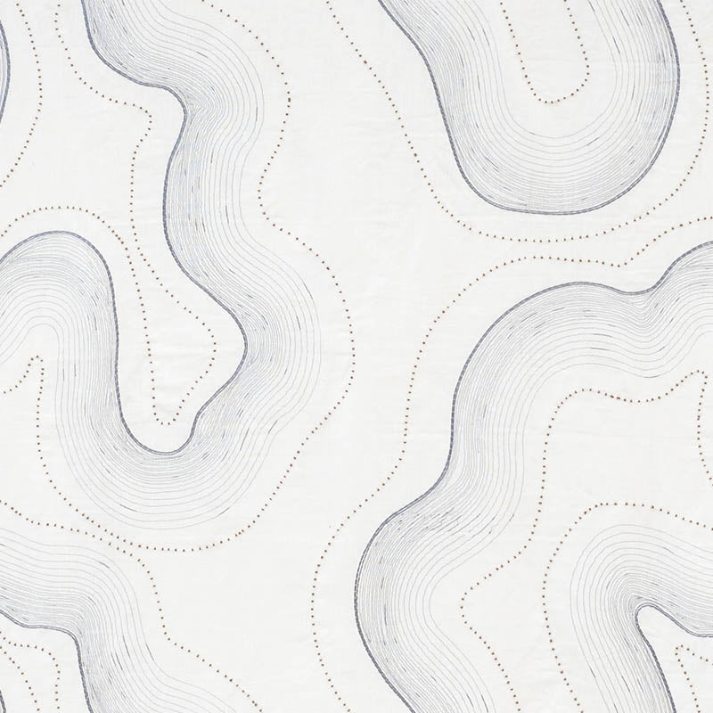 Buy 75901 Topo Sheer Slate by Schumacher Fabric