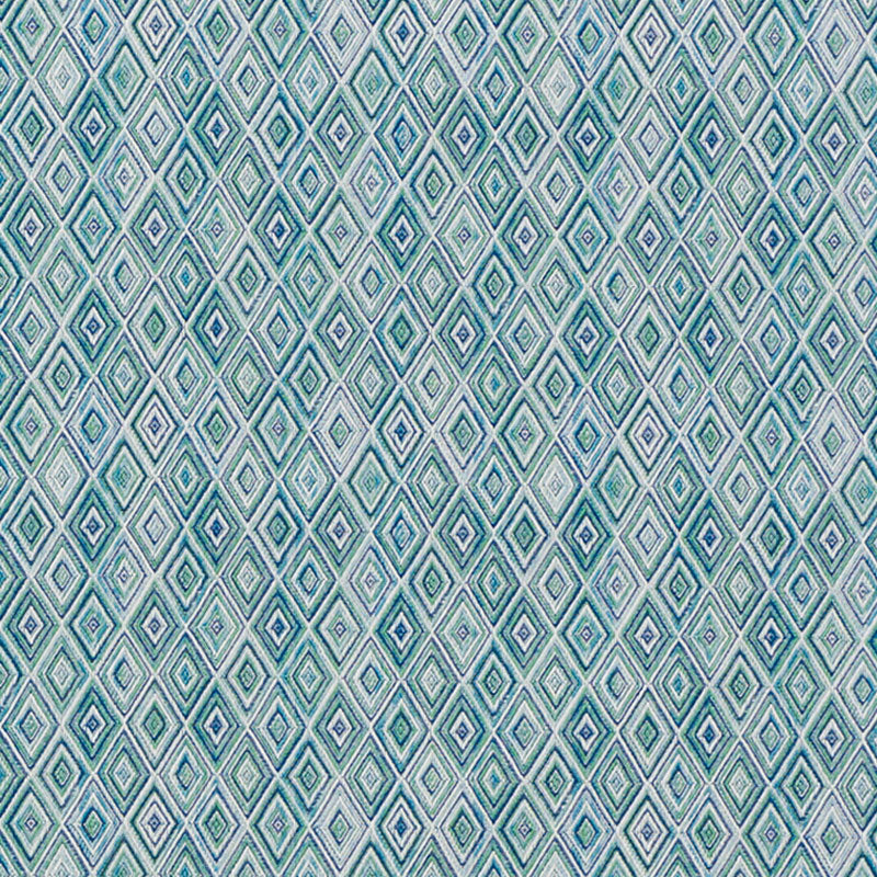 Select 75920 Diamond Strie Peacock by Schumacher Fabric