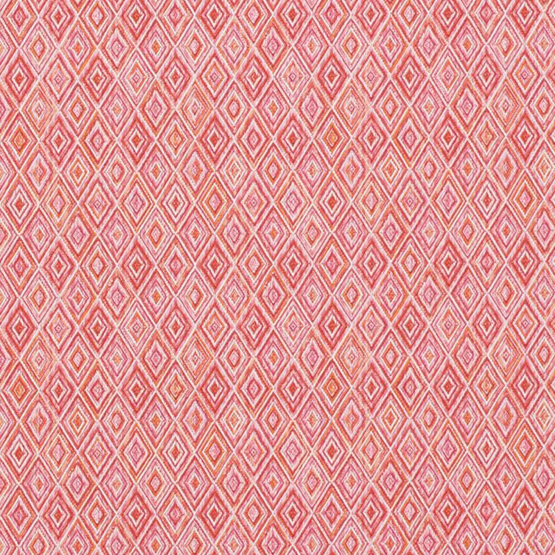 View 75922 Diamond Strie Pink & Orange by Schumacher Fabric