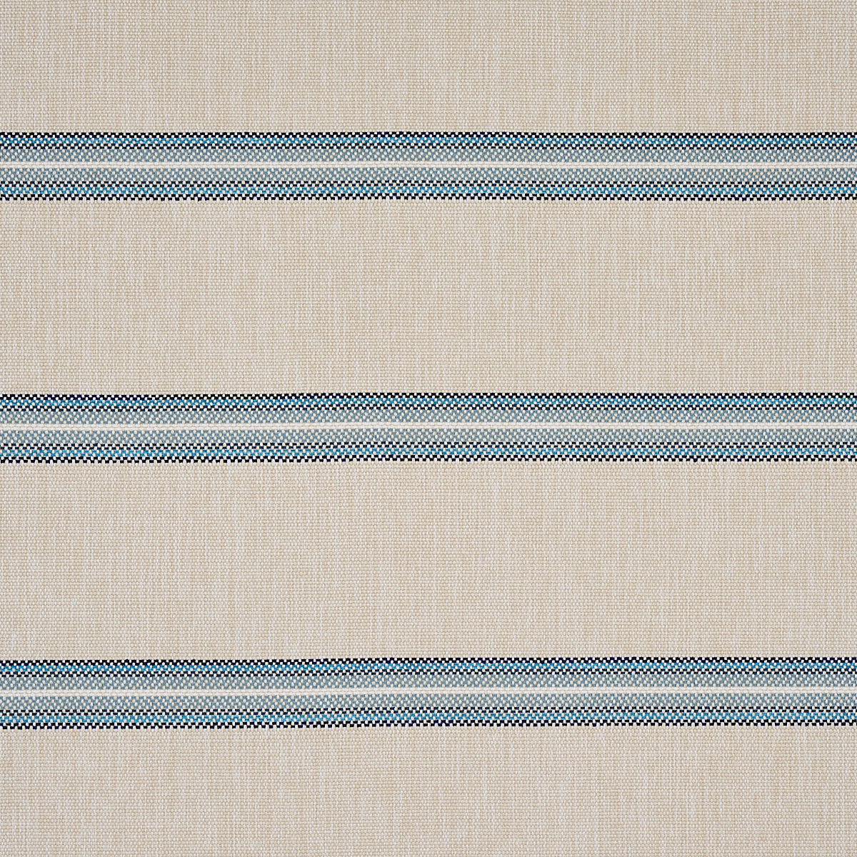 View 75973 Garden Stripe Indoor/Outdoor Blue by Schumacher Fabric
