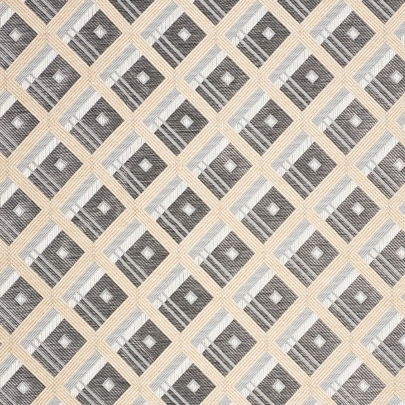 Order 76011 Legrad Argyle Charcoal by Schumacher Fabric