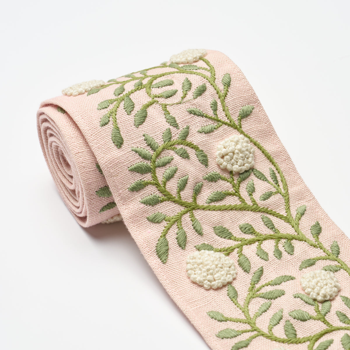 Purchase 76296 | Ashoka Tape, Leaf & Blush - Schumacher Trim