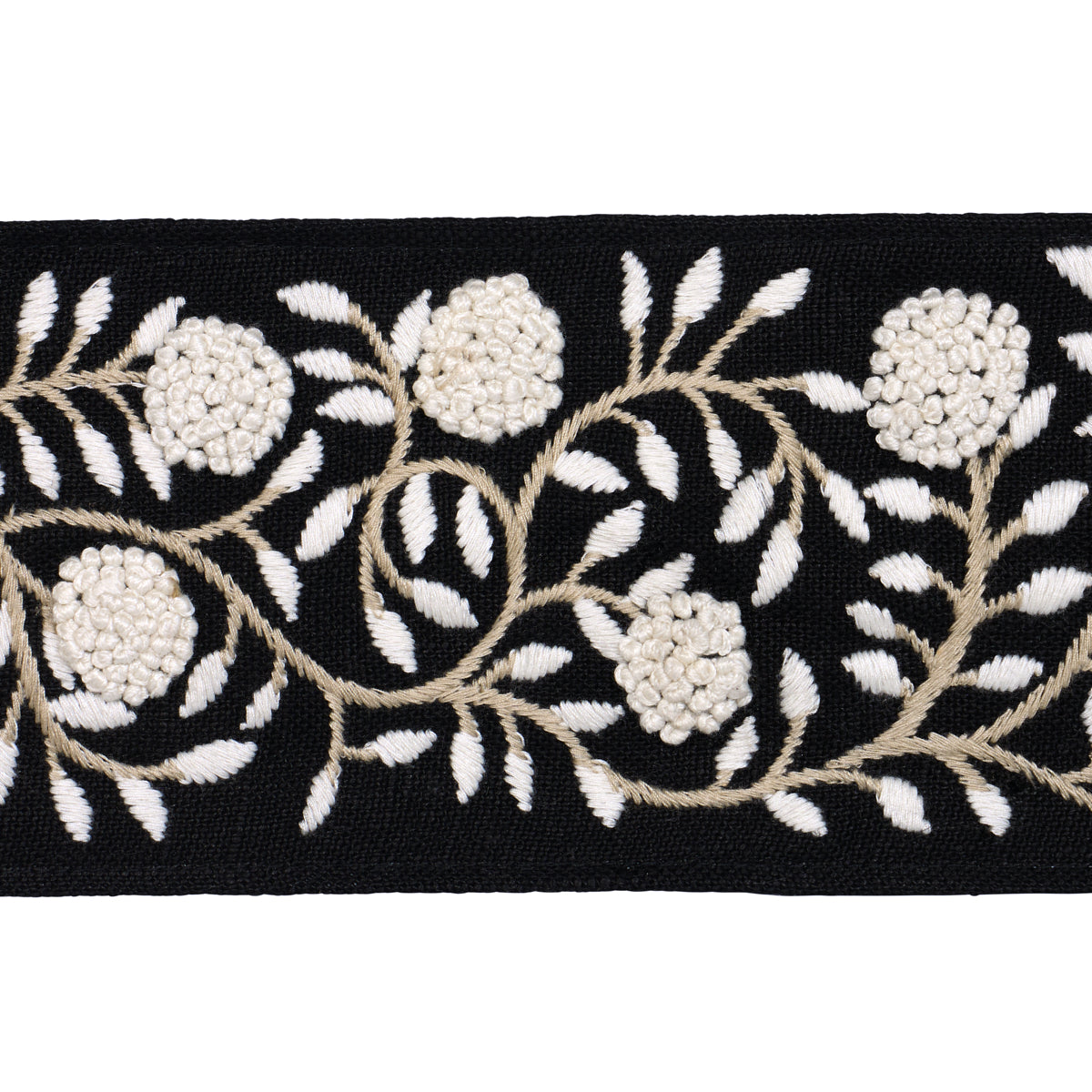 Purchase 76298 | Ashoka Tape, Black & Cream - Schumacher Trim