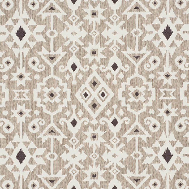 View 76520 Crusoe Ikat Greige by Schumacher Fabric