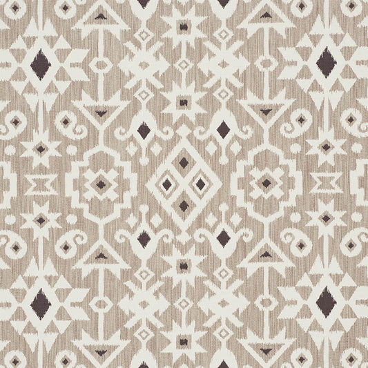 View 76520 Crusoe Ikat Greige by Schumacher Fabric