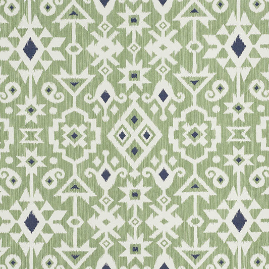 Order 76522 Crusoe Ikat Green by Schumacher Fabric