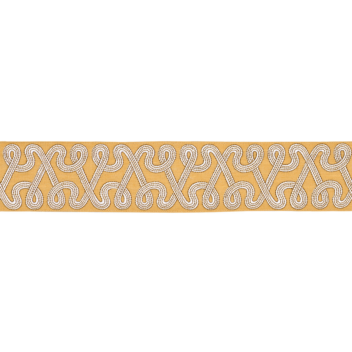 Purchase 76735 | Freeform Embroidered Tape, Maize - Schumacher Trim