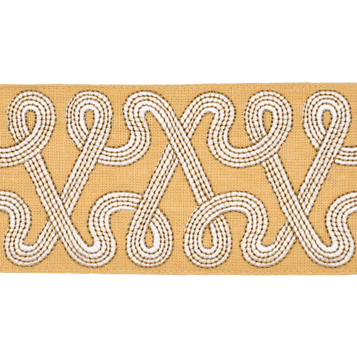 Purchase 76735 | Freeform Embroidered Tape, Maize - Schumacher Trim