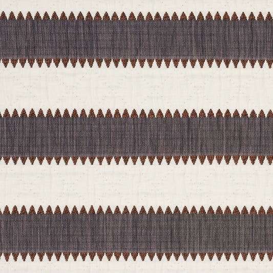 Order 76751 Isolde Stripe Cinder by Schumacher Fabric