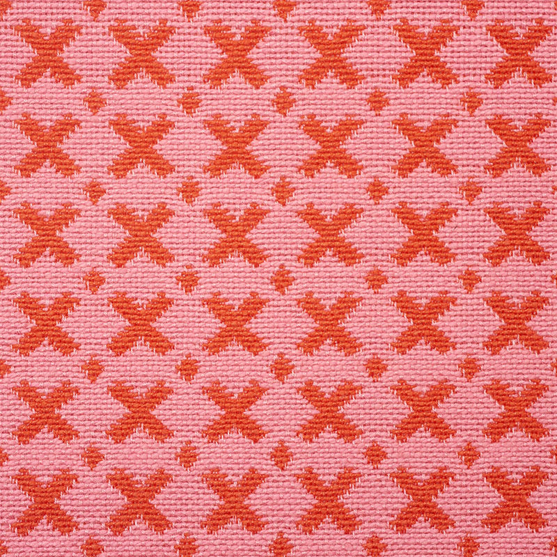 Select 77201 Elias Pink & Red by Schumacher Fabric