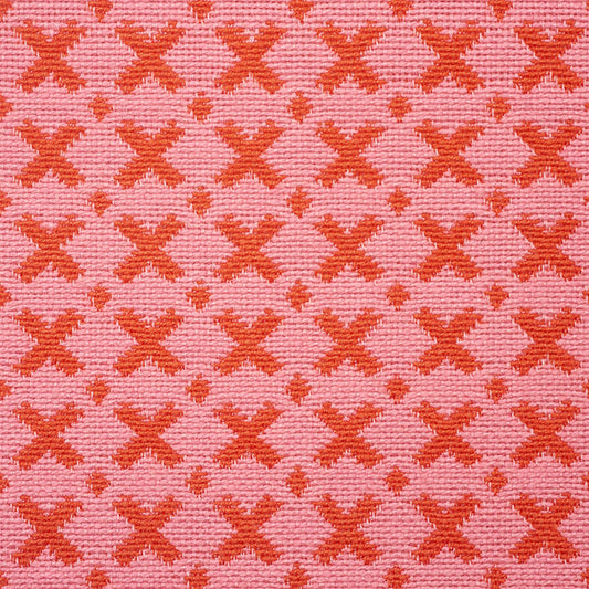 Select 77201 Elias Pink & Red by Schumacher Fabric