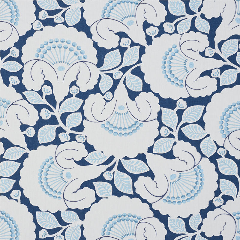 Shop 77301 Jackie Applique Embroidery Blue by Schumacher Fabric