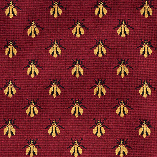 Buy 77410 Bee Epingle Red by Schumacher Fabric