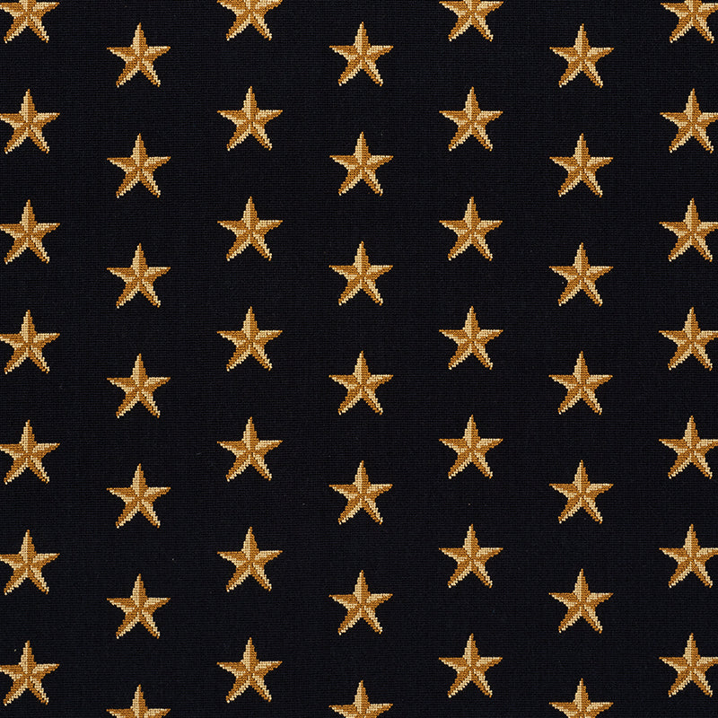 Select 77420 Star Epingle Black by Schumacher Fabric