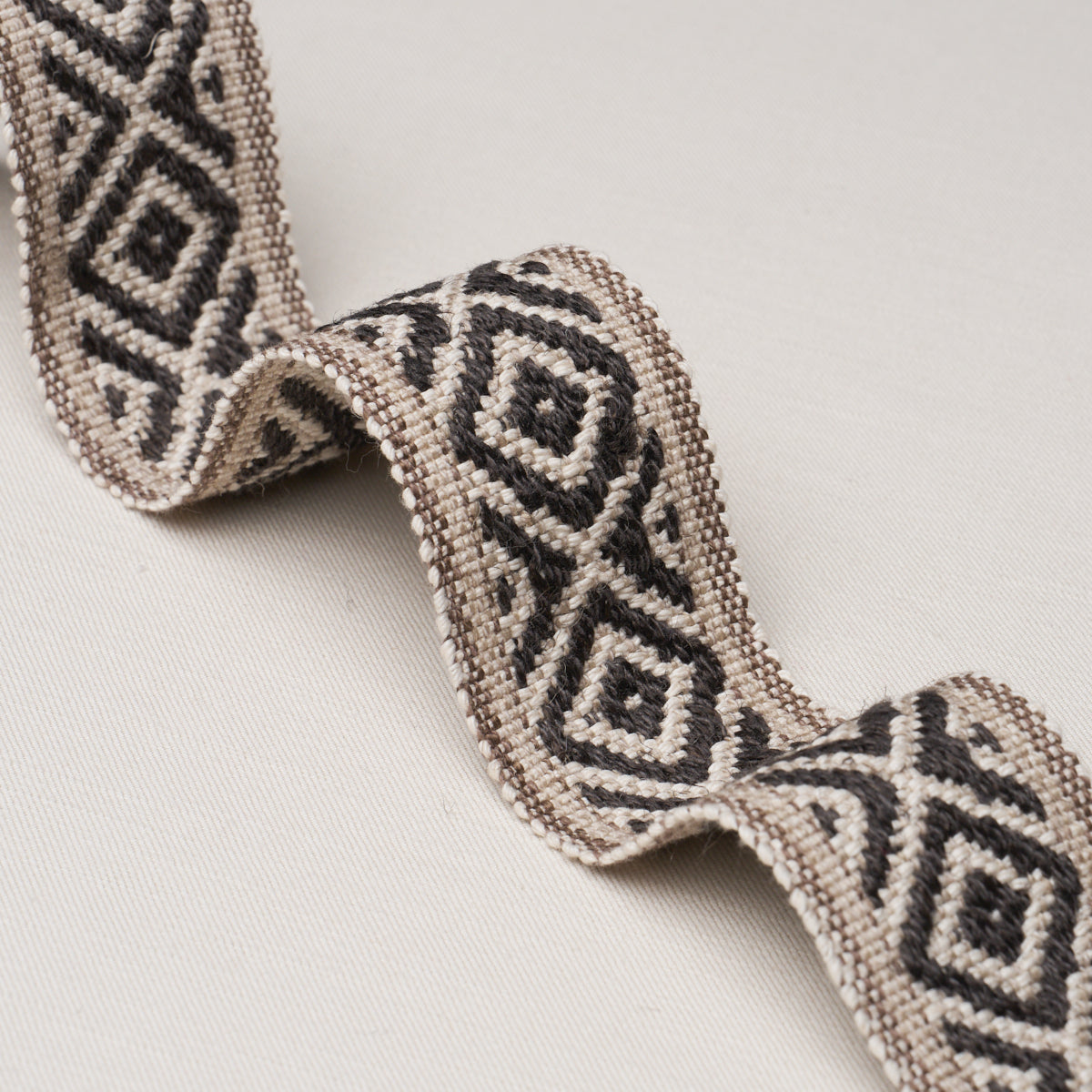 Purchase 77464 | Larson Handwoven Tape, Brown - Schumacher Trim