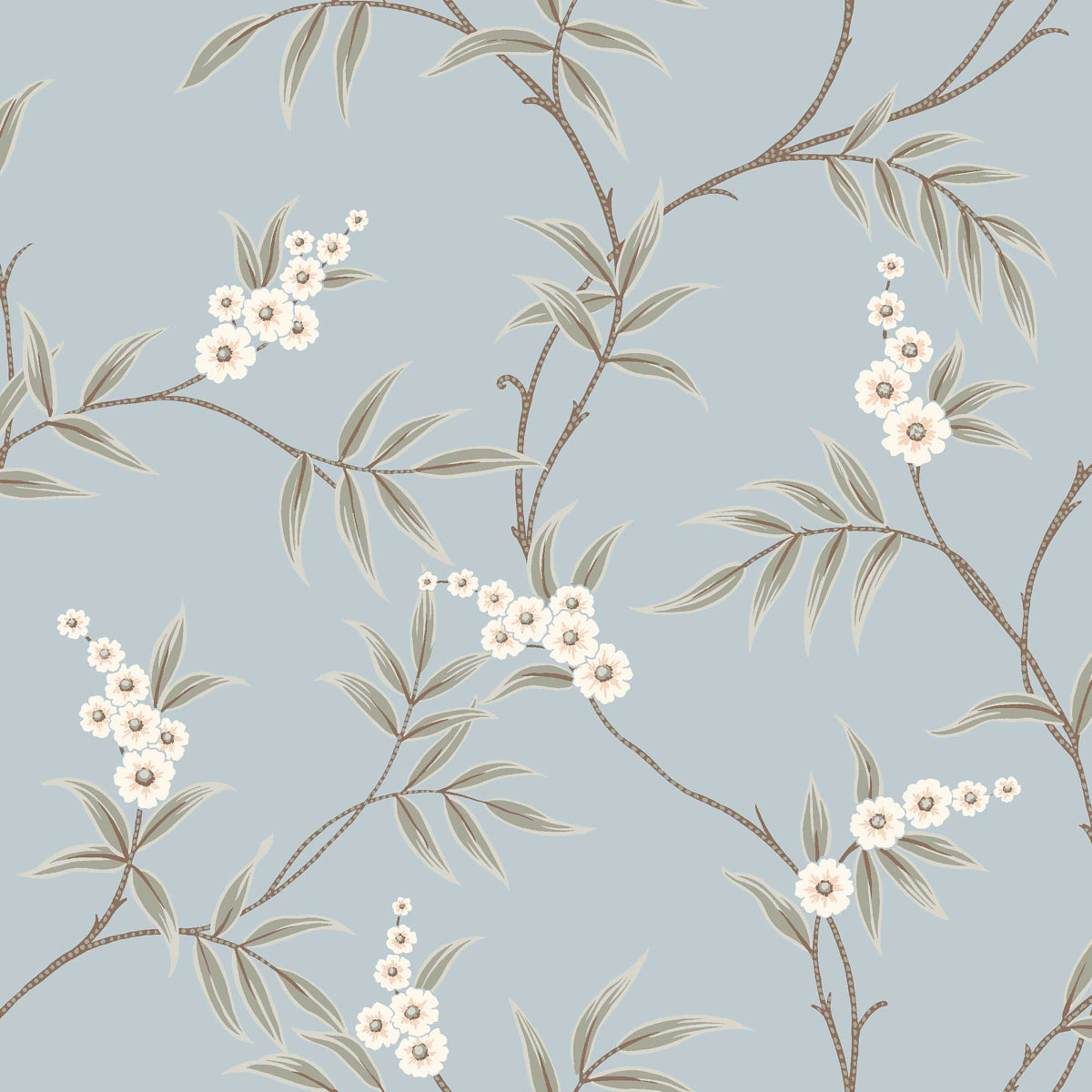 Purchase 7762 | Floral Tree, Sky - Borastapeter Wallpaper