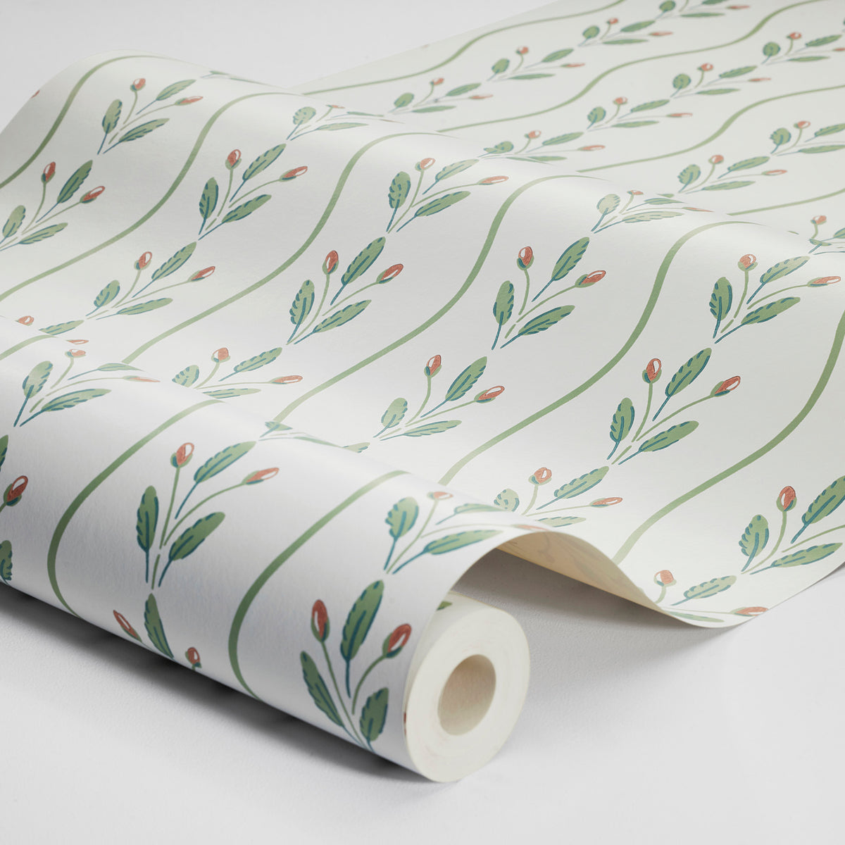 Purchase 7778 | Flower Buds, Green - Borastapeter Wallpaper