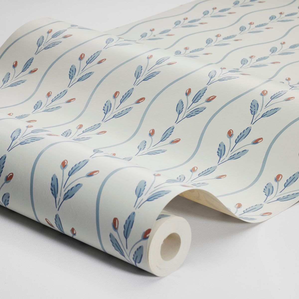 Purchase 7779 | Flower Buds, Blue - Borastapeter Wallpaper