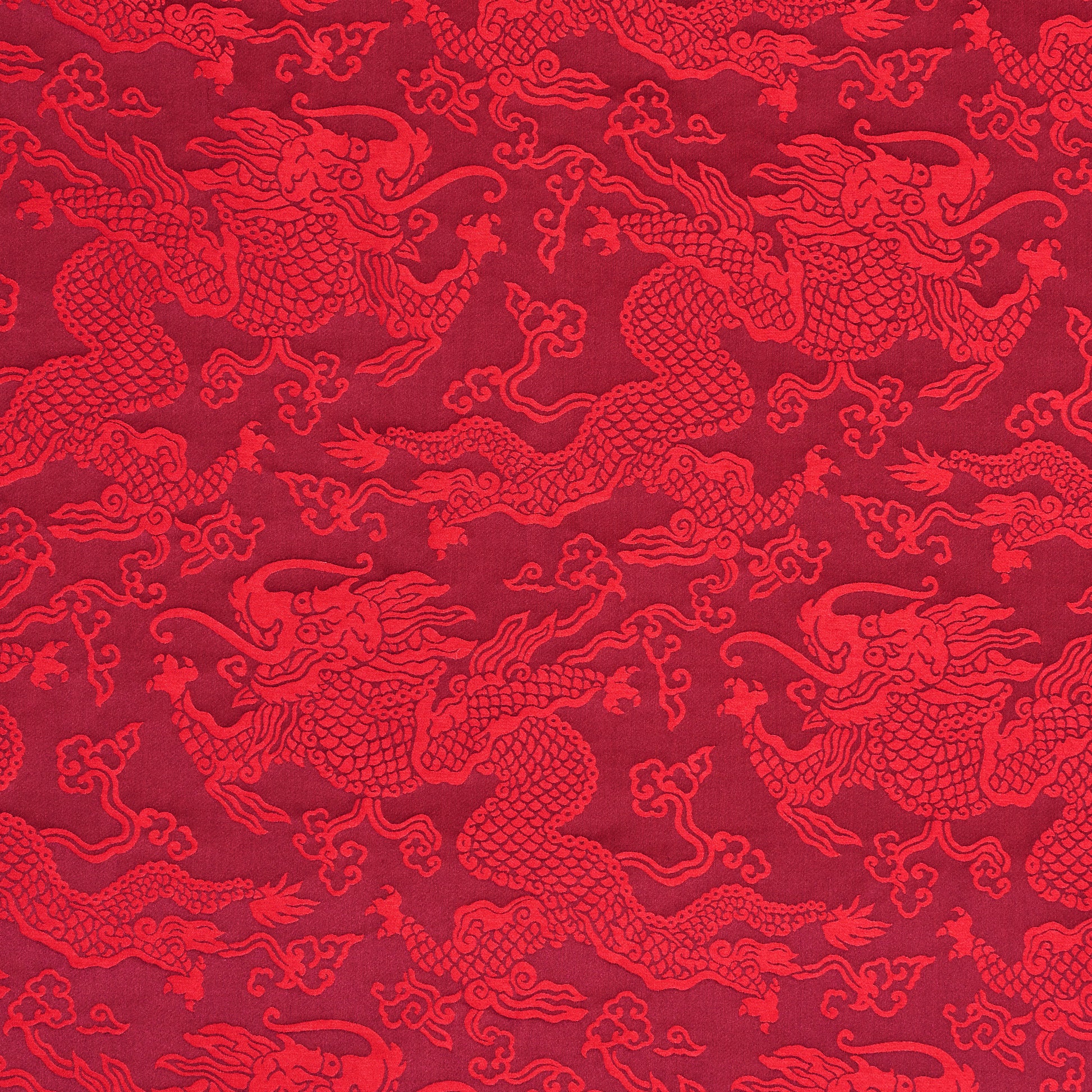 Shop 78101 Ruan Dragon Damask Garnet by Schumacher Fabric