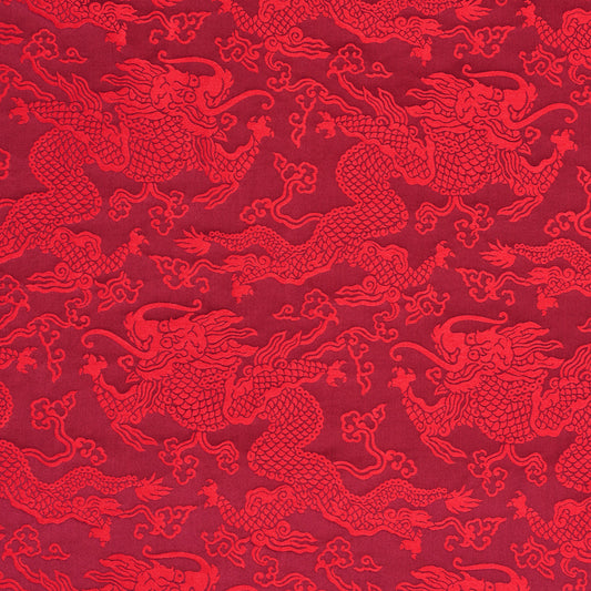 Shop 78101 Ruan Dragon Damask Garnet by Schumacher Fabric