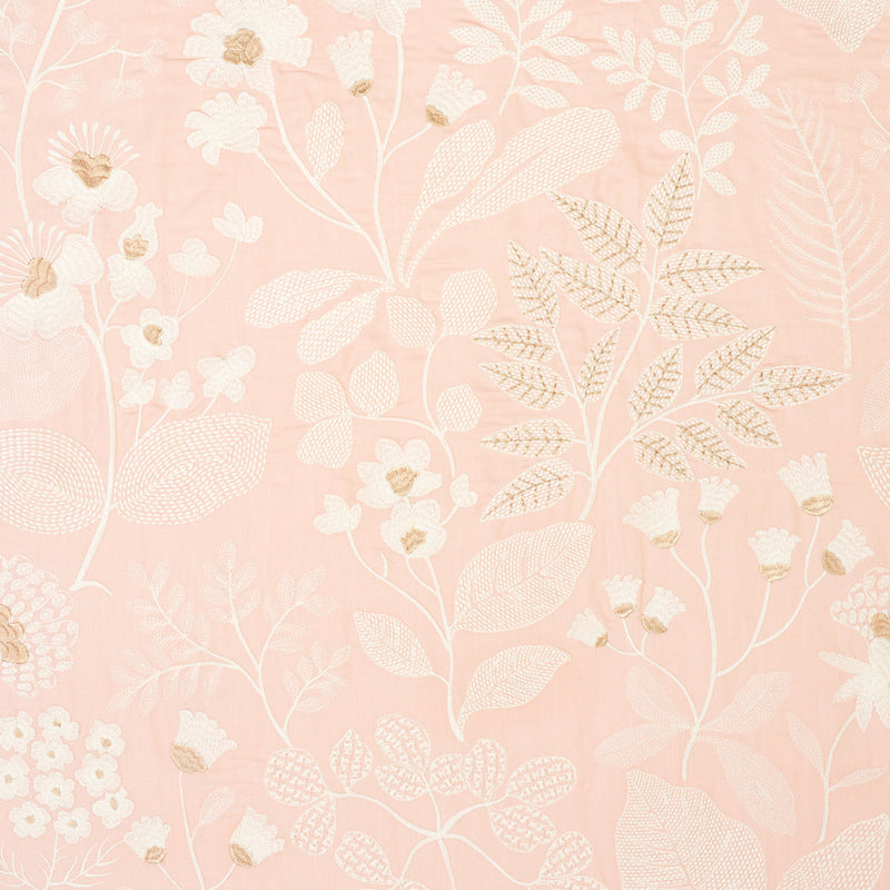 Save 78310 Emaline Embroidery Blush by Schumacher Fabric