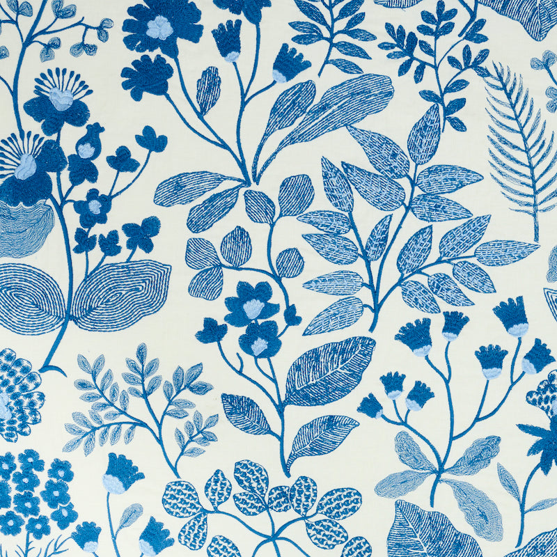 Purchase 78311 Emaline Embroidery Blue by Schumacher Fabric