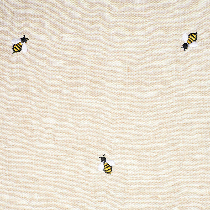 Order 78420 Honey Bee Embroidery Natural by Schumacher Fabric