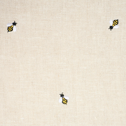 Order 78420 Honey Bee Embroidery Natural by Schumacher Fabric
