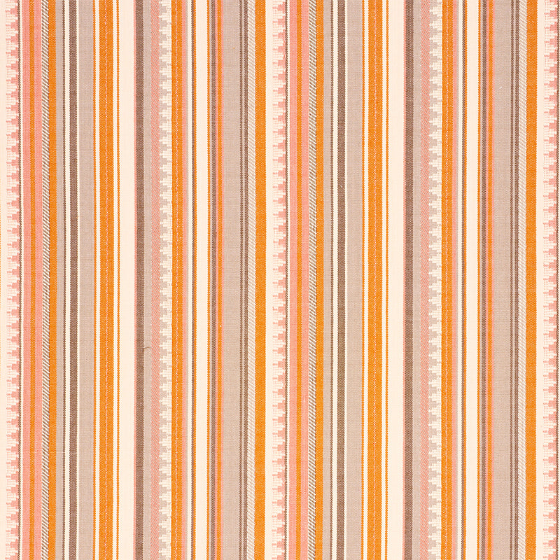 Buy 78732 Zuni Stripe Orange & Pink by Schumacher Fabric