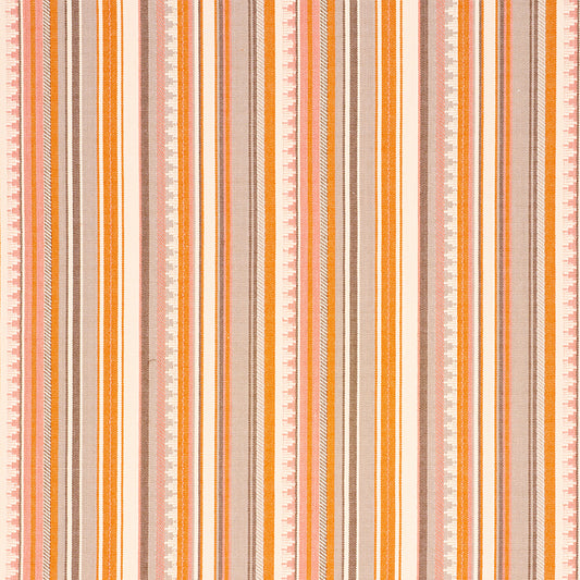 Buy 78732 Zuni Stripe Orange & Pink by Schumacher Fabric