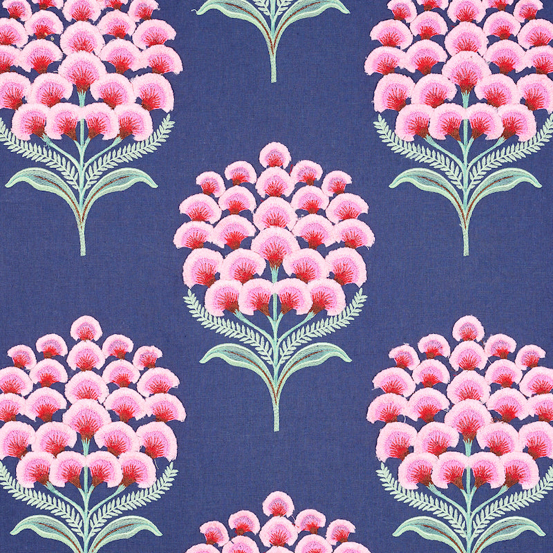 View 78810 Aurelia Embroidery Navy by Schumacher Fabric