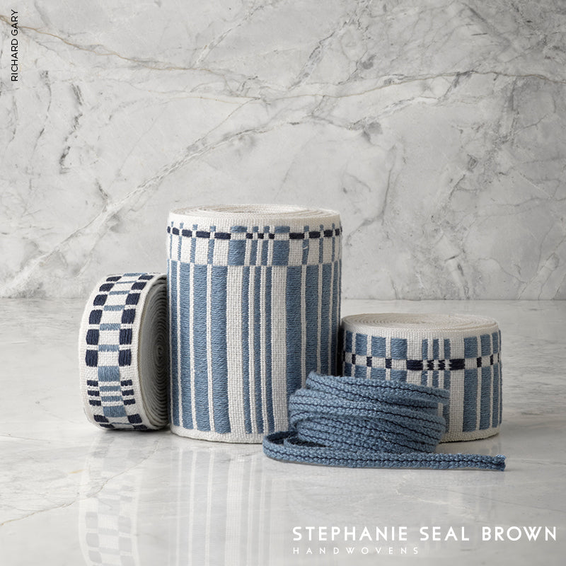 Purchase 79000 | Carmo Tape Medium, Indigo - Schumacher Trim