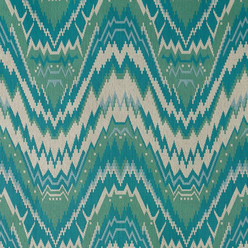 Shop 79042 Tauride Epingle Peacock by Schumacher Fabric