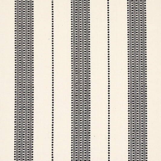 Looking 79094 Lubeck Stripe Black by Schumacher Fabric