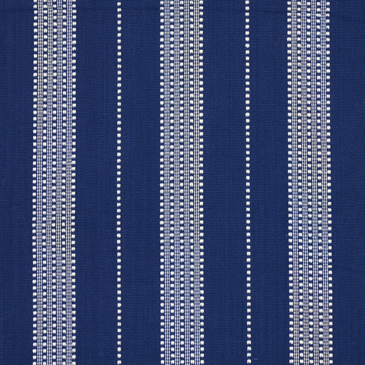 Find 79097 Lubeck Stripe Ivory On Blue by Schumacher Fabric