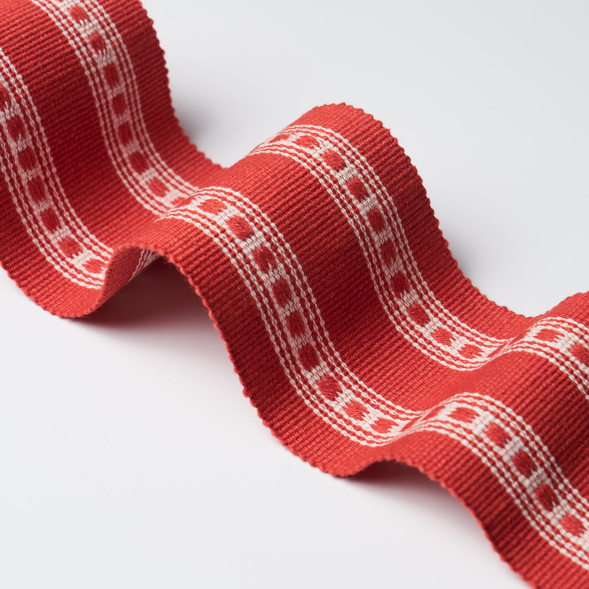 Purchase 79114 | Lubeck Tape, Red - Schumacher Trim