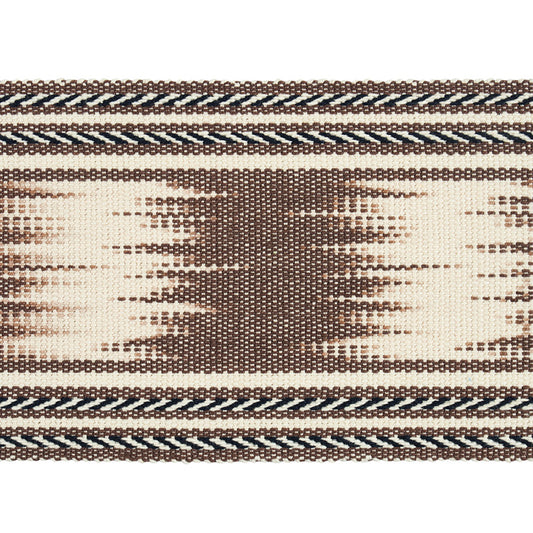 Purchase 79302 | Banyan Ikat Tape, Brown - Schumacher Trim