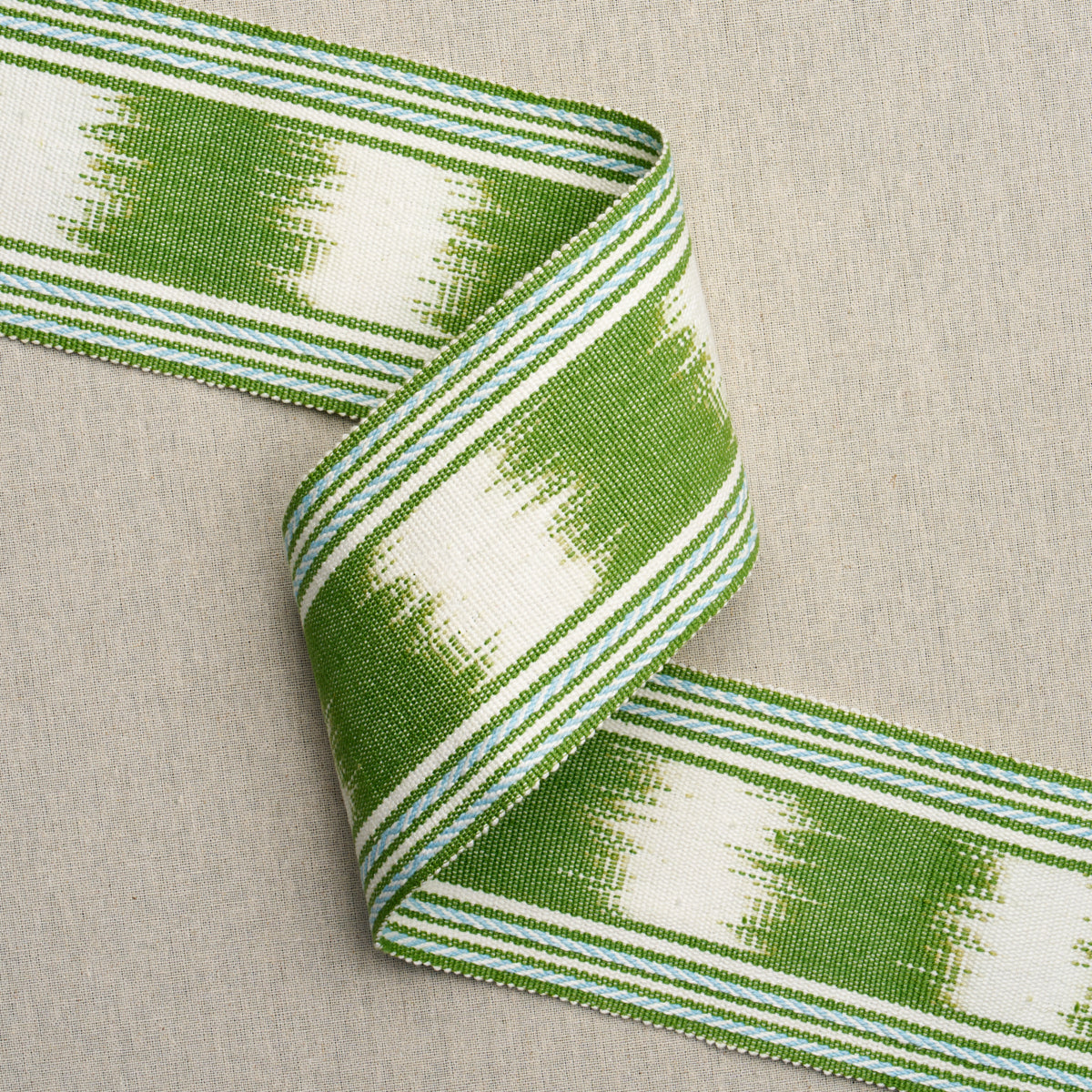 Purchase 79303 | Banyan Ikat Tape, Leaf - Schumacher Trim