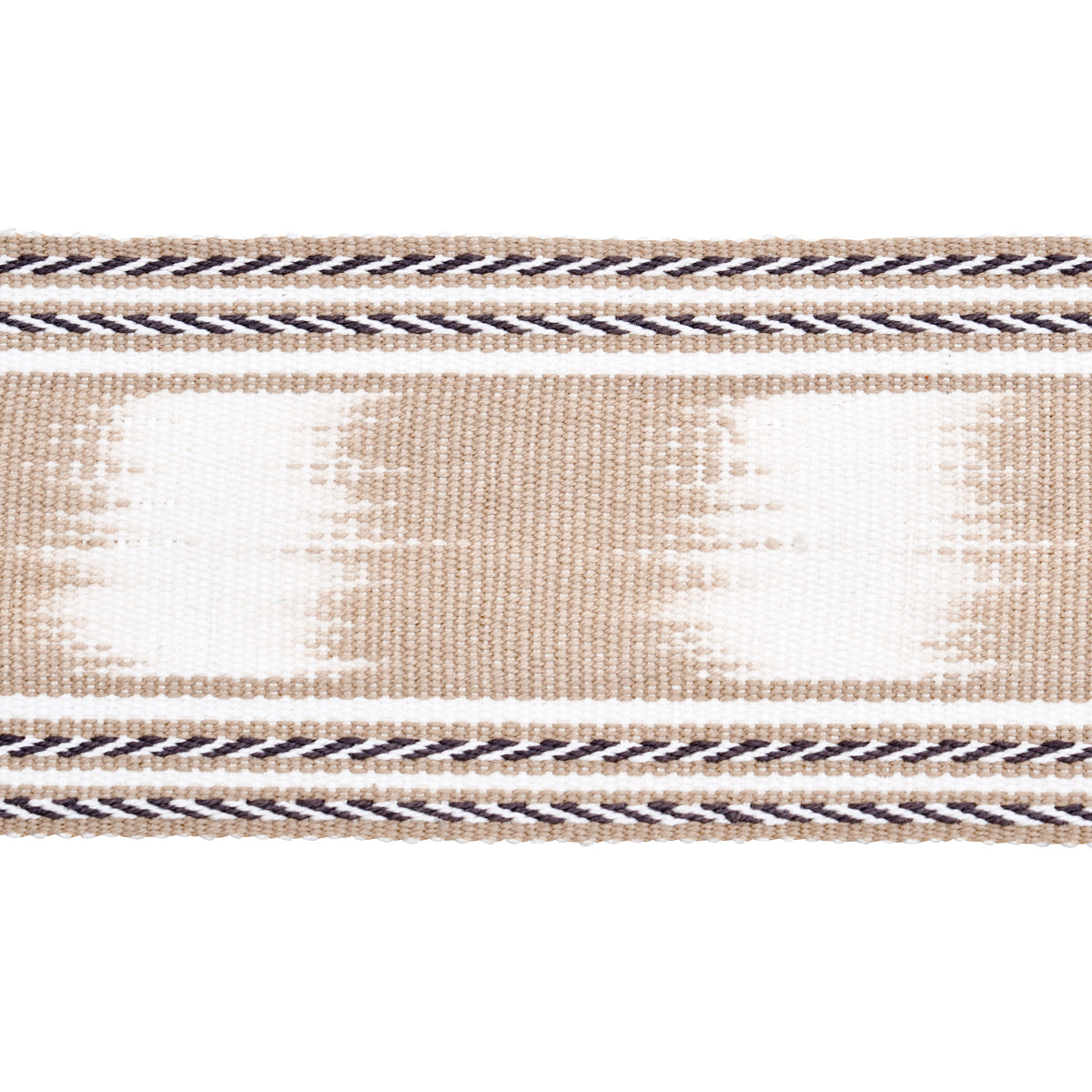 Purchase 79305 | Banyan Ikat Tape, Sand - Schumacher Trim
