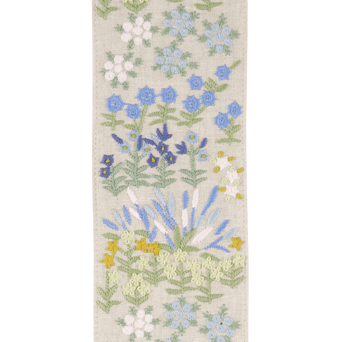 Purchase 79313 | Lula Embroidered Tape, Blue - Schumacher Trim