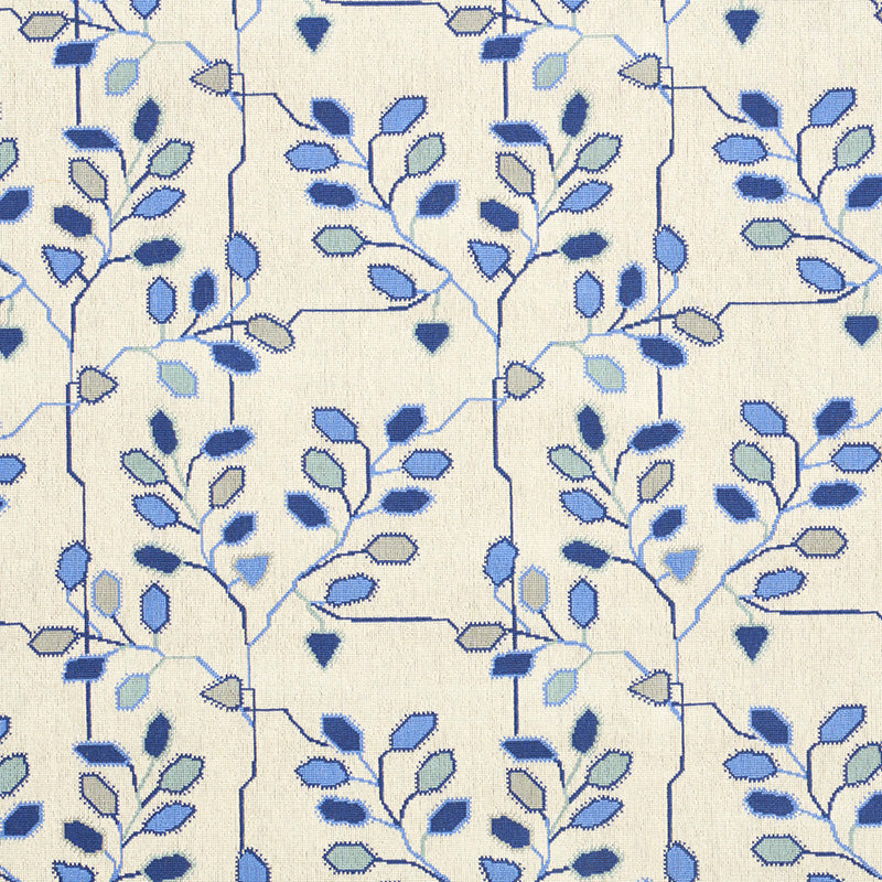 Looking 79510 Tumble Weed Epingle Delft Blue by Schumacher Fabric