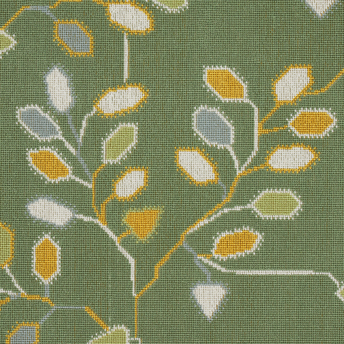 Schumacher Sonia II Green Fabric, Fabric Bistro, Columbia