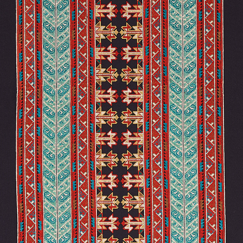 Find 79621 Vinka Embroidery Red and Black by Schumacher Fabric