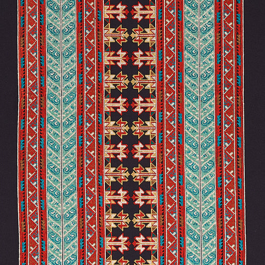 Find 79621 Vinka Embroidery Red and Black by Schumacher Fabric