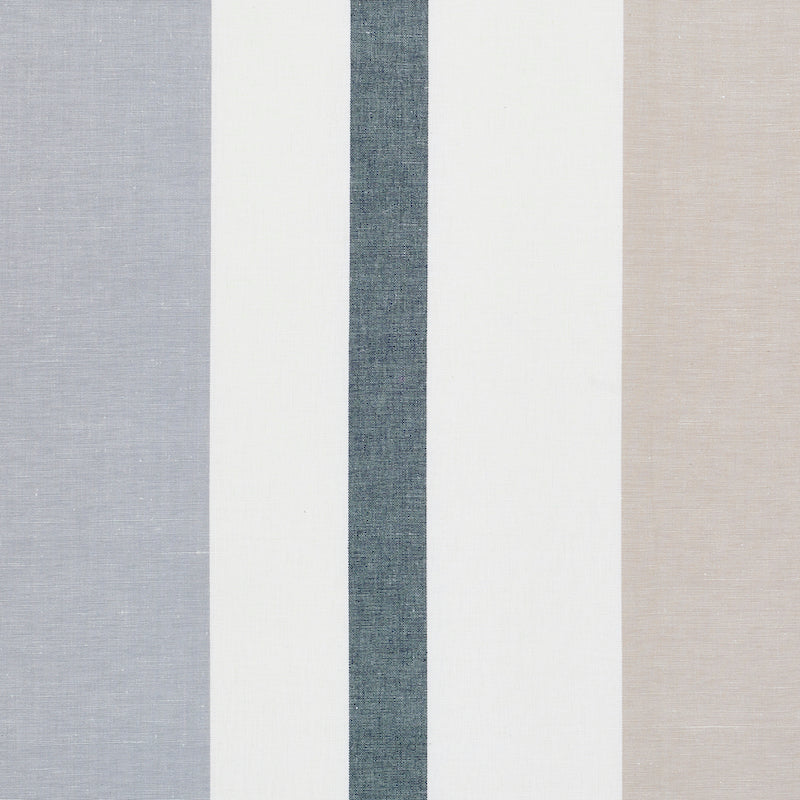 Order 79660 Lolland Linen Stripe Grey & Sand by Schumacher Fabric