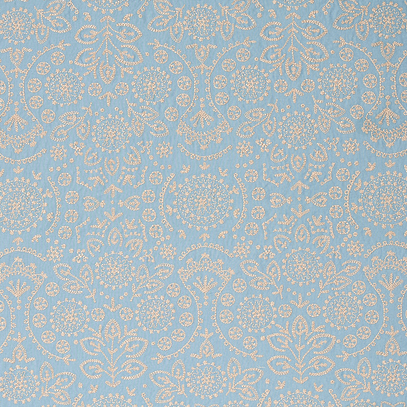 View 79860 Tiana Embroidery Chambray by Schumacher Fabric