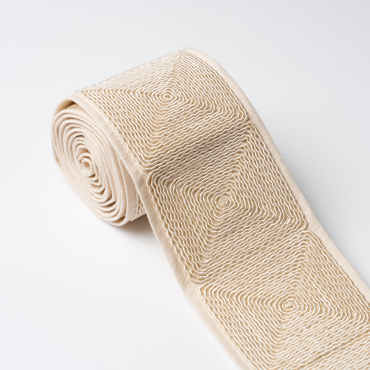 Purchase 79891 | Nautilina Embroidered Tape, Ivory - Schumacher Trim