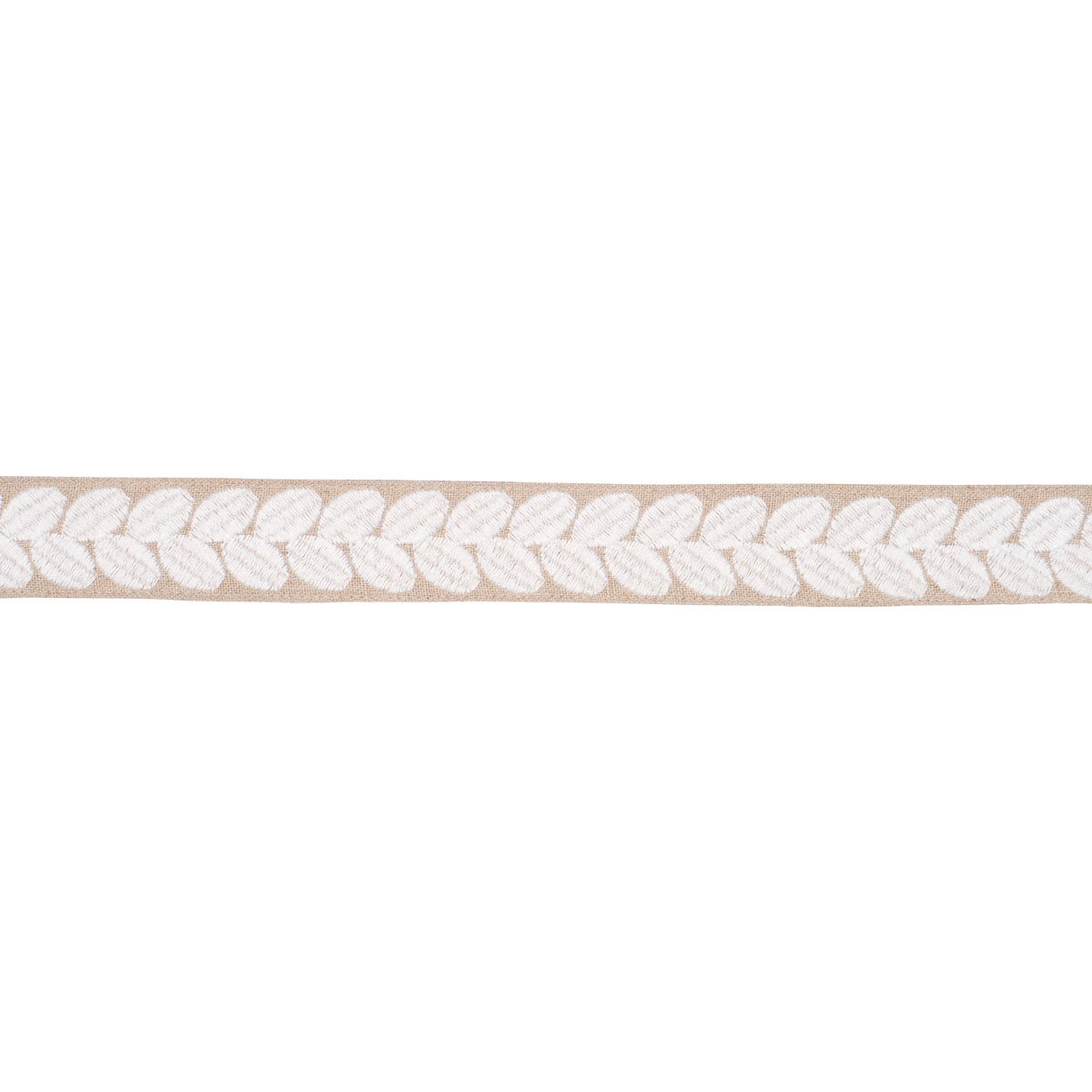 Purchase 79914 | Berkeley Tape Narrow, Ivory On Natural - Schumacher Trim