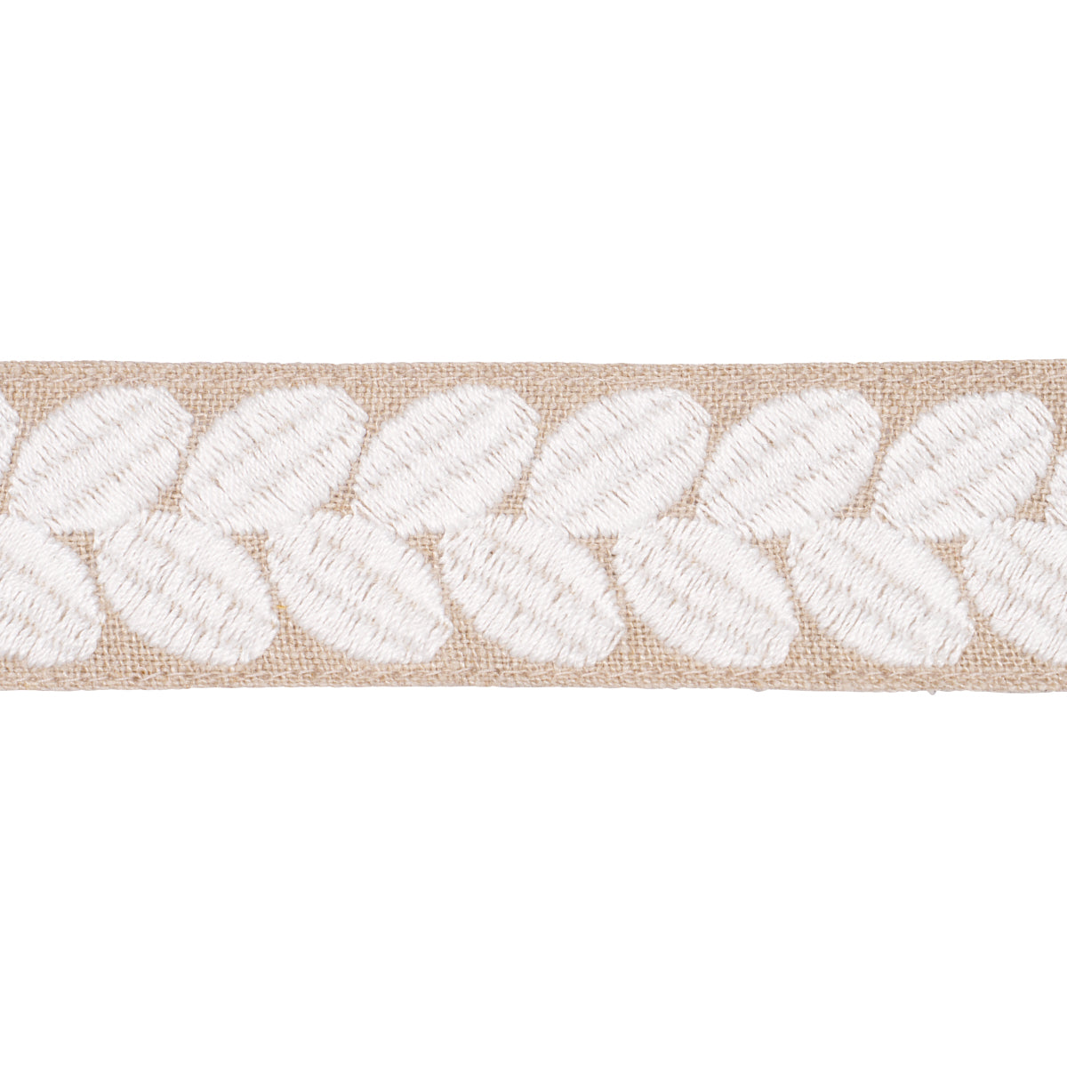 Purchase 79914 | Berkeley Tape Narrow, Ivory On Natural - Schumacher Trim