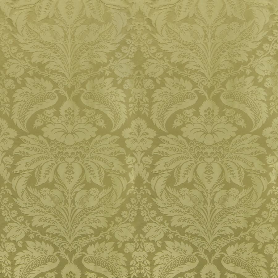 Looking 8013188-30 Damask Pierre Olive Damask by Brunschwig & Fils Fabric